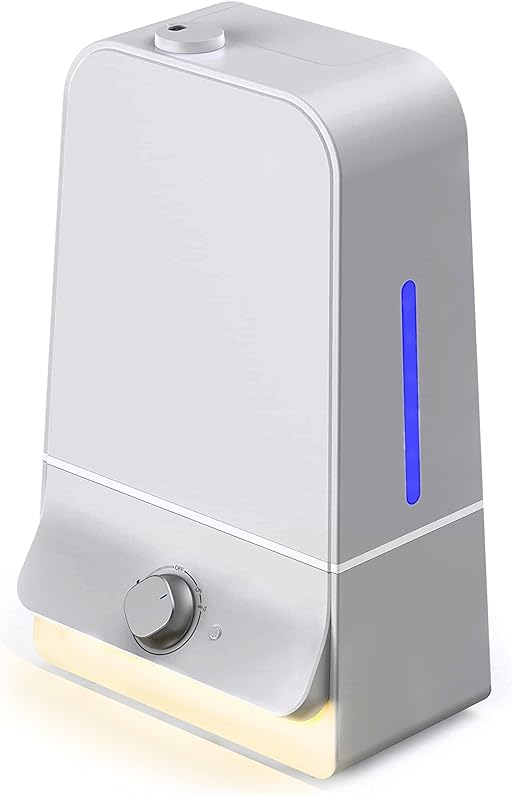 Symdral Cool Mist 26db Quiet Ultrasonic Humidifier is the best humidifier for bedroom clientele favors that's worth the money.