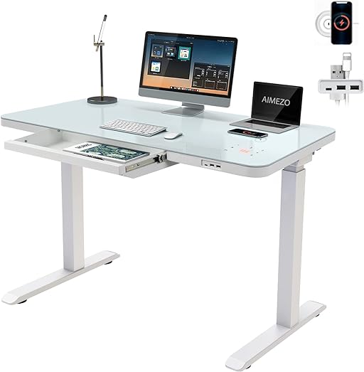 If you're searching for the best glass standing desk users swear by, try AIMEZO Glass Electric Standing Desk.