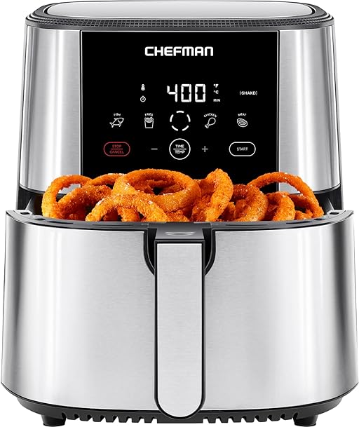 Get your hands on Chefman TurboFry Touch Air Fryer, the best small air fryer viewers adore.