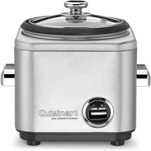 The best rice cooker and steamer swears by: Cuisinart CRC-400P1 4 Cup Rice Cooker.