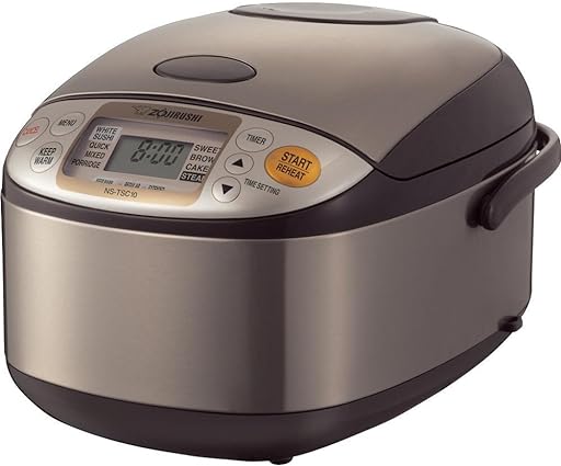 Unveil the best rice cooker on amazon patrons embrace by choosing Zojirushi NS-TSC10 5-1/2-cup Rice Cooker And Warmer.